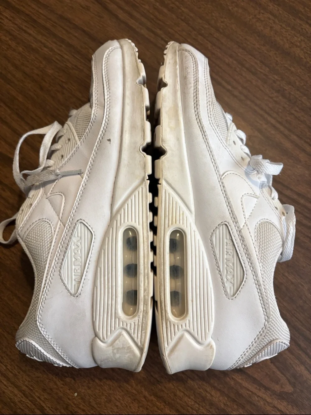Nike Size 10.5 Nike Air Max 90 Triple White Colorway Sneakers